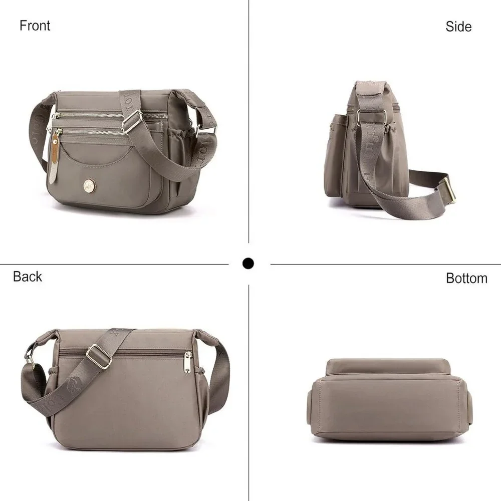 Women Crossbody Bag Light Nylon Small Shoulder Purse Travel Shopping